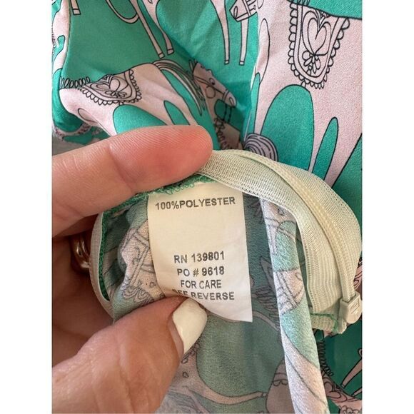 Zero Degrees Celsius Top Green Pink Size Small - Picture 7 of 9